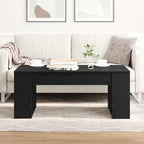 Couchtisch Schwarz Eichen-Optik 102 x 55 x 42 cm Holzwerkstoff