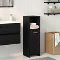 Badezimmerschrank aus schwarzer Eiche, 30 x 30 x 95 cm, Holzwerkstoff