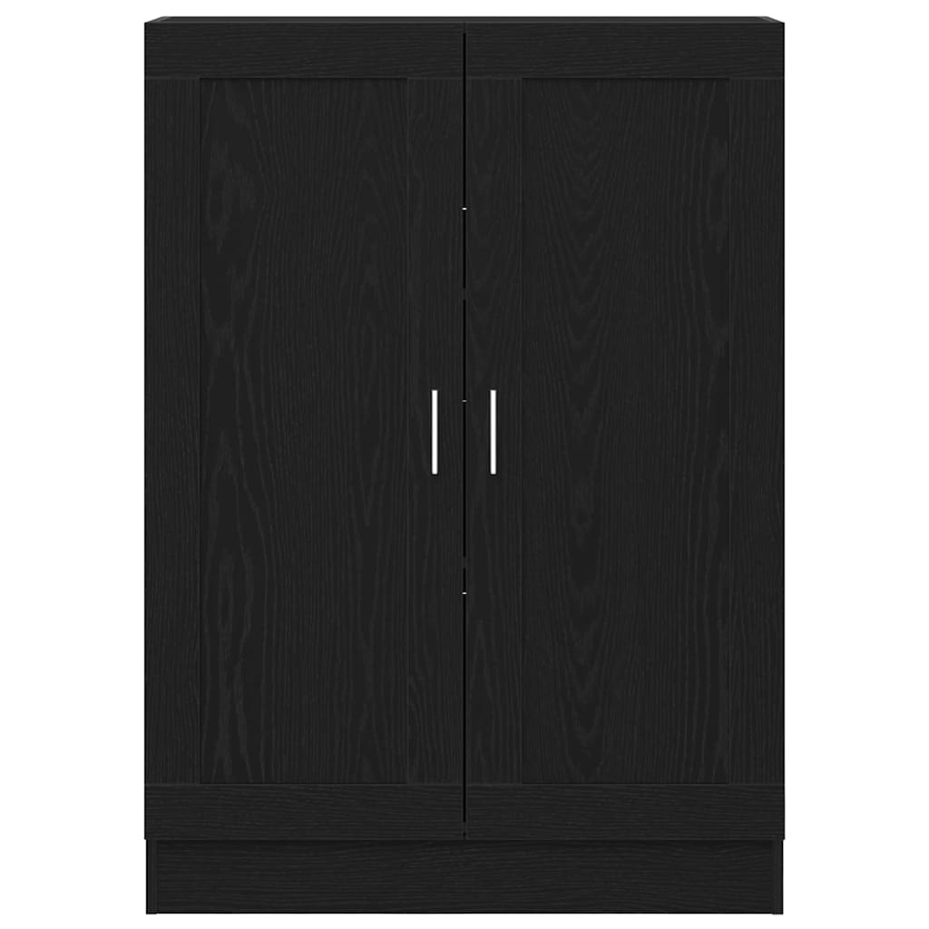 Bücherregal Schwarz Eichen-Optik 82,5 x 30,5 x 115 cm