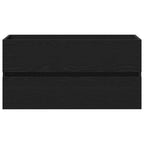 Spülbeckenschrank Schwarz Eiche 90x38,5x45 cm Holzwerkstoff