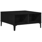 Couchtisch Schwarz Eichen-Optik 60 x 60 x 30 cm