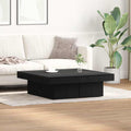 Couchtisch Schwarz Eichen-Optik 90 x 90 x 28 cm Holzwerkstoff