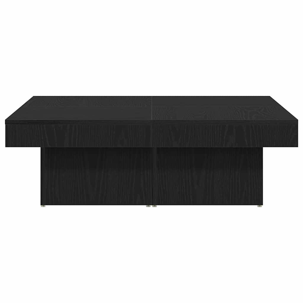 Couchtisch Schwarz Eichen-Optik 90 x 90 x 28 cm Holzwerkstoff
