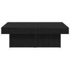 Couchtisch Schwarz Eichen-Optik 90 x 90 x 28 cm Holzwerkstoff