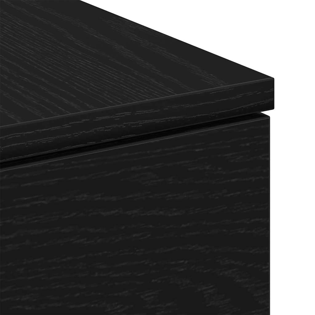 Couchtisch Schwarz Eichen-Optik 90 x 60 x 31 cm Holzwerkstoff