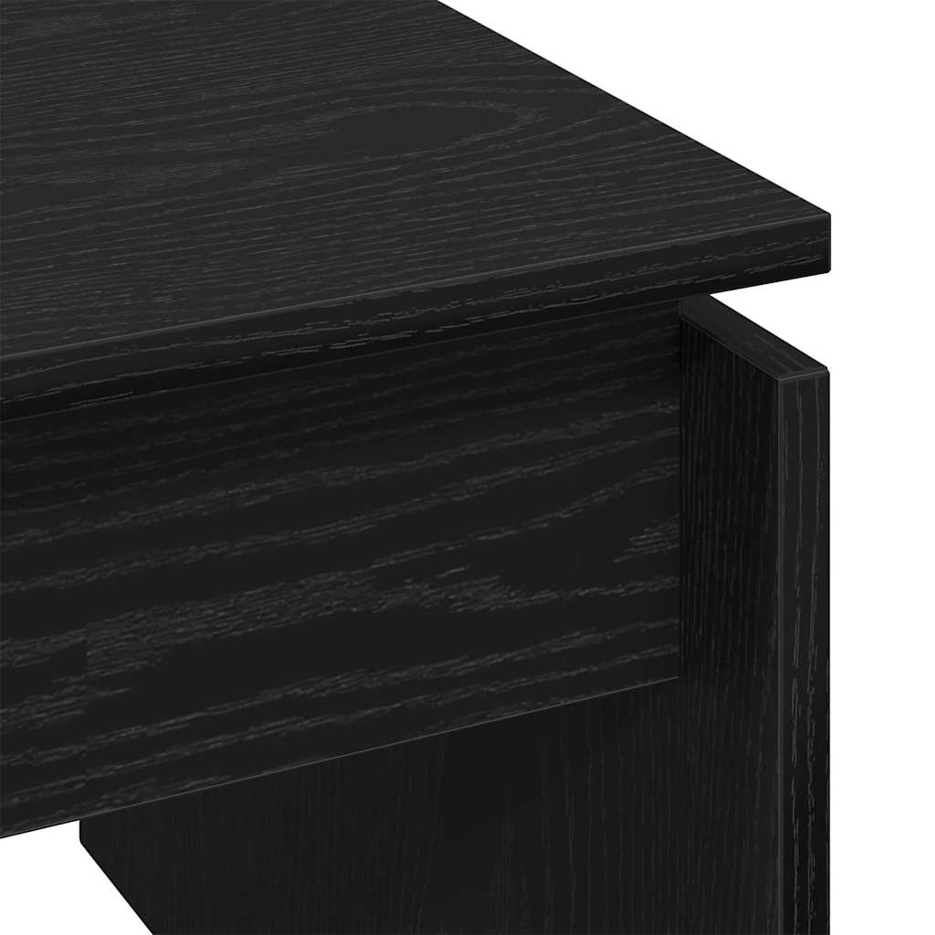 Couchtisch Schwarz Eichen-Optik 68 x 50 x 38 cm Holzwerkstoff