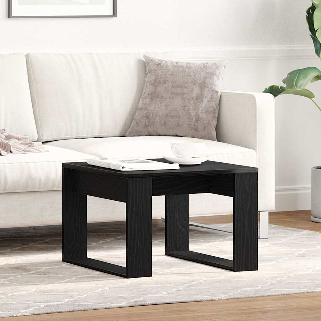 Couchtisch Schwarz Eichen-Optik 50 x 50 x 35 cm Holzwerkstoff
