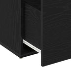 Flurbank Schwarz Eichen-Optik 80 x 40 x 45 cm Holzwerkstoff