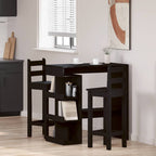 Bartisch Schwarz Eichen-Optik 100 x 48 x 101,5 cm Holzwerkstoff