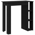 Bartisch Schwarz Eichen-Optik 102 x 50 x 103,5 cm Holzwerkstoff
