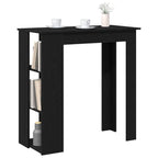 Bartisch Schwarz Eichen-Optik 102 x 50 x 103,5 cm Holzwerkstoff