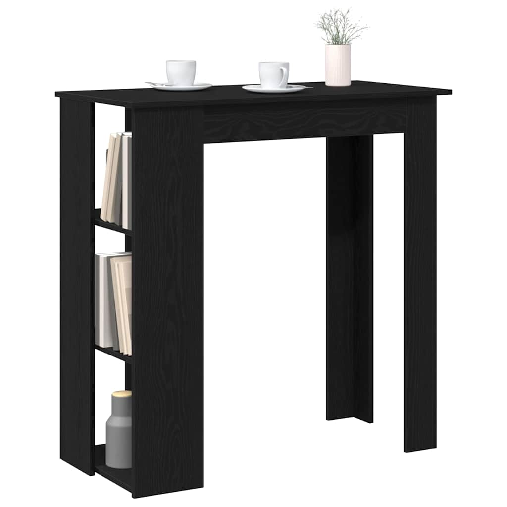 Bartisch Schwarz Eichen-Optik 102 x 50 x 103,5 cm Holzwerkstoff