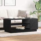 Couchtisch Schwarz Eichen-Optik 102 x 55 x 43 cm Holzwerkstoff