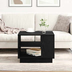 Couchtisch Schwarz Eichen-Optik 55 x 55 x 42 cm Holzwerkstoff
