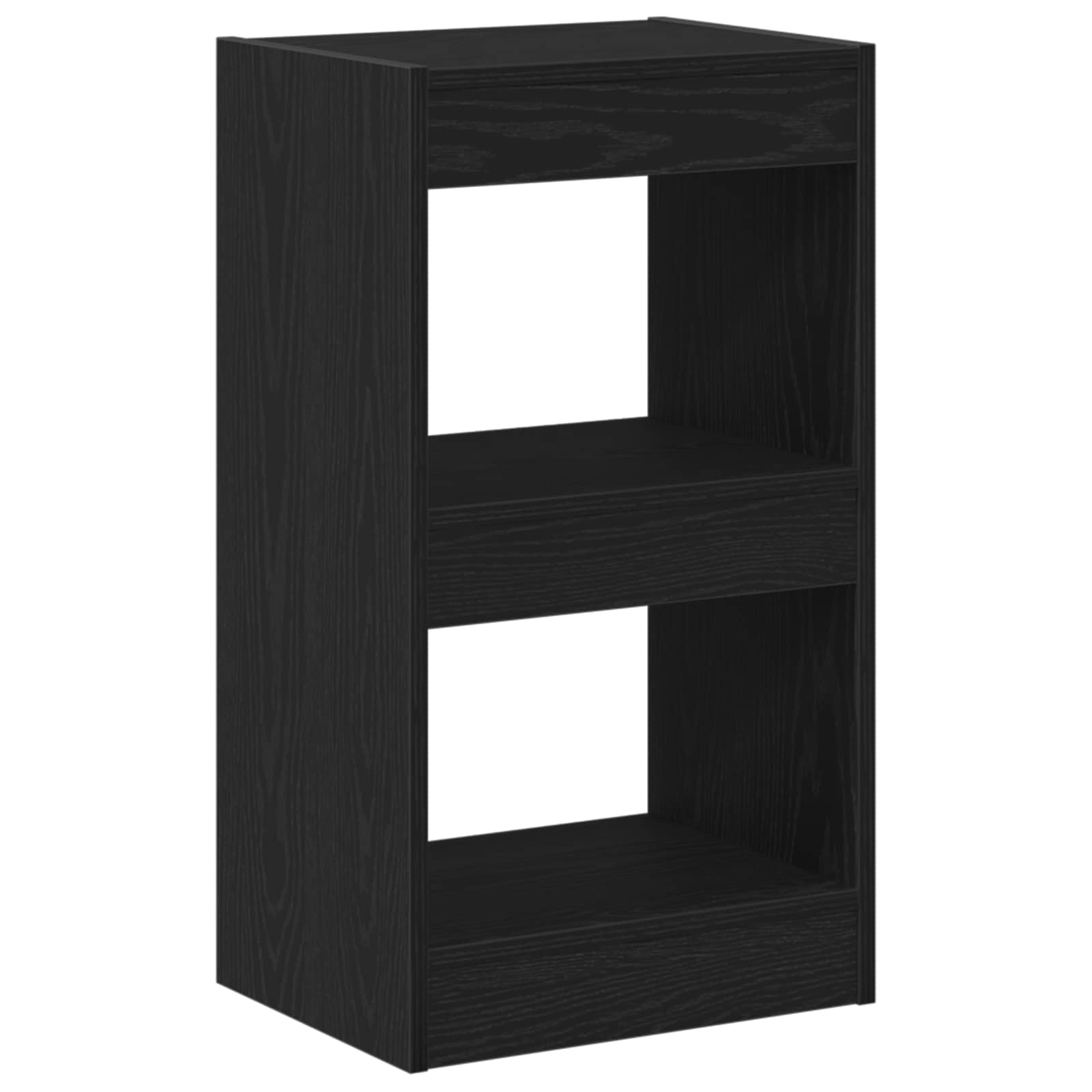 Bücherregal Schwarz Eichen-Optik 40 x 30 x 71,5 cm