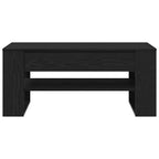 Couchtisch Schwarz Eichen-Optik 102 x 55 x 45 cm Holzwerkstoff