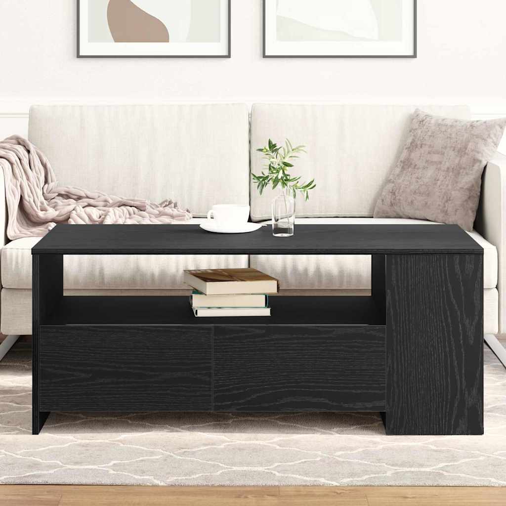 Couchtisch Schwarz Eichen-Optik 102 x 55 x 43,5 cm