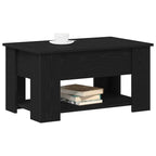 Couchtisch Schwarz Eichen-Optik 79 x 49 x 41 cm Holzwerkstoff