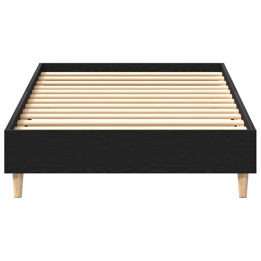 Bettrahmen Schwarz Eichen-Optik 193 x 78 x 25 cm Holzwerkstoff