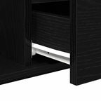 Couchtisch Schwarz Eichen-Optik 90 x 49 x 45 cm Holzwerkstoff