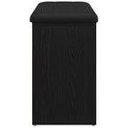 Schuhbank mit Regal Schwarz 82 x 32 x 50 cm Holzwerkstoff