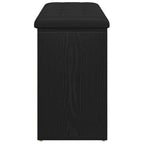 Schuhbank Schwarz Eichen-Optik 102 x 32 x 50 cm Holzwerkstoff