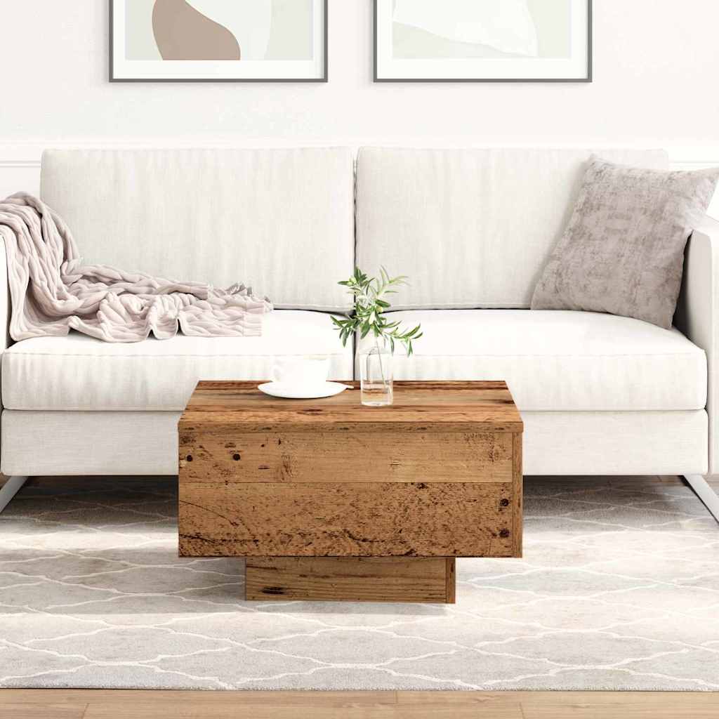 Couchtisch Altholz 55 x 55 x 31 cm