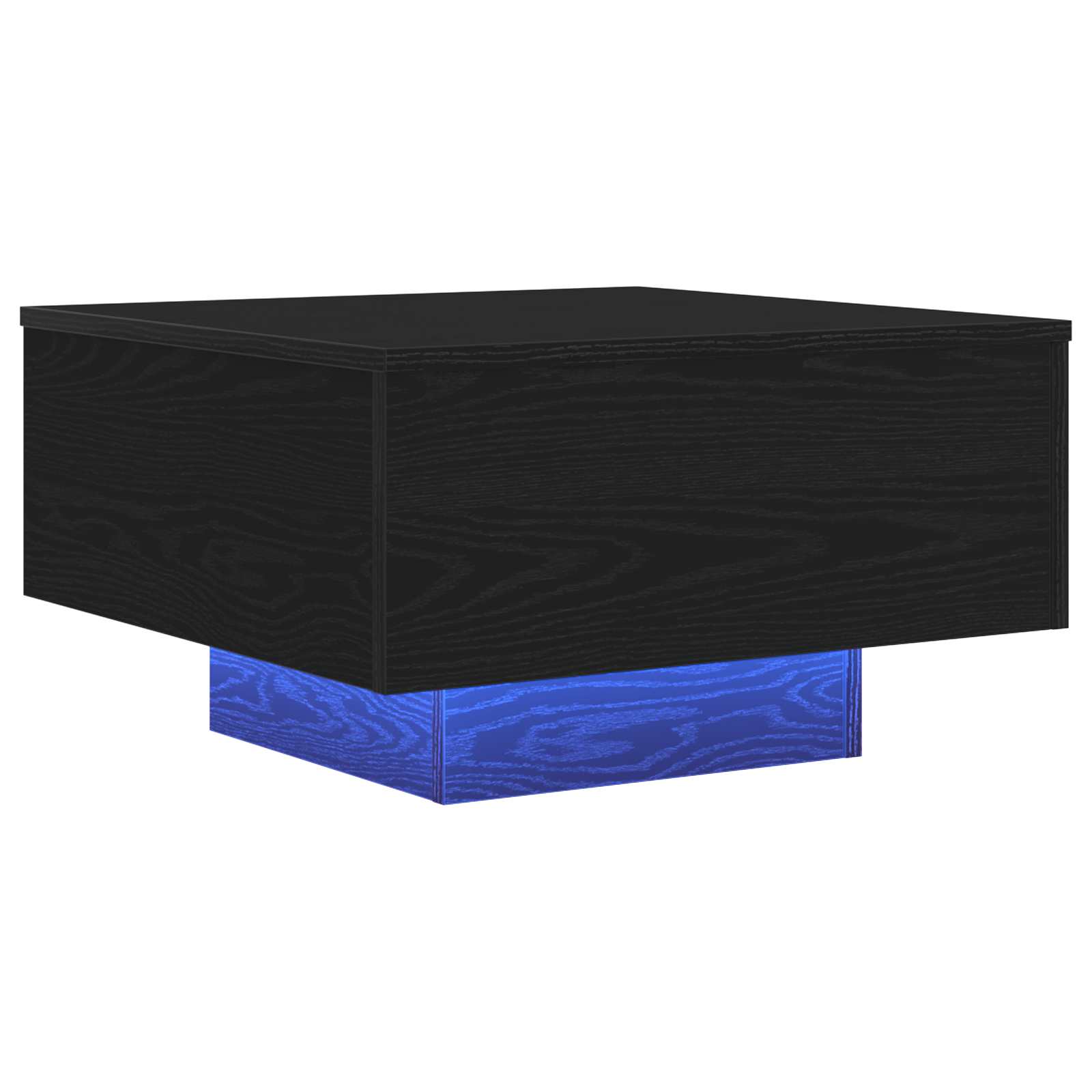 Couchtisch Schwarz Eichen-Optik 55 x 55 x 31 cm Holzwerkstoff
