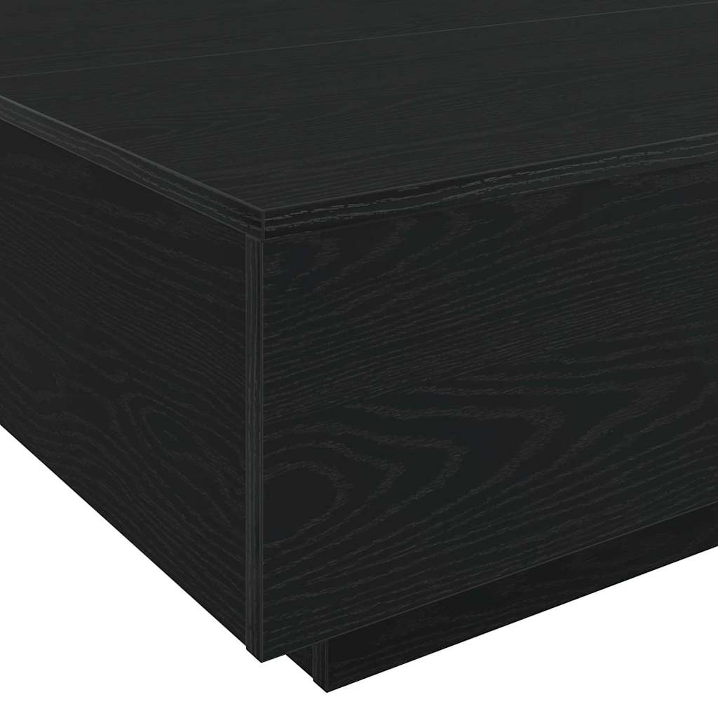 Couchtisch Schwarz Eichen-Optik 80 x 80 x 31 cm Holzwerkstoff