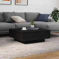 Couchtisch Schwarz Eichen-Optik 80 x 80 x 31 cm Holzwerkstoff