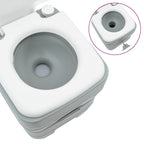 Camping-Toilette Grau 41,5 x 36,5 x 42 cm