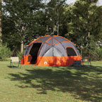 Kuppelzelt mit Dach Grau und Orange 475 x 475 x 235 cm Taft