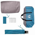 Fahrradgarage mit Dach Blau 256 x 222 x 182 cm Taft