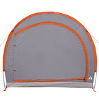 Fahrradgarage mit Dach Grau und Orange 256 x 222 x 182 cm Taft