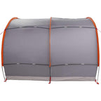 Fahrradgarage mit Dach Grau und Orange 256 x 222 x 182 cm Taft