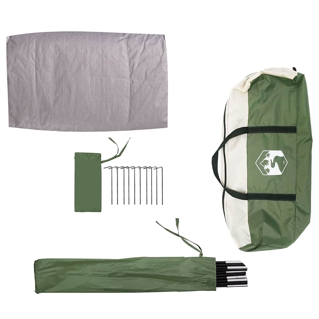 Zelt mit Dach mit Speicher Grün 268 x 240 x 191 cm Polyester
