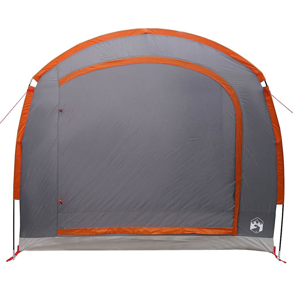 Zelt mit Dach Grau und Orange 268 x 240 x 191 cm Polyester