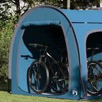 Fahrradgarage mit Dach mit Speicher Blau 218 x 156 x 180 cm