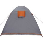 Kuppelzelt Kuppel mit Dach Grau und Orange 384 x 254 x 170 cm