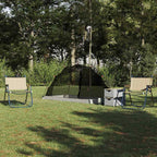 Zelt mit Dach mit Speicher Grau und Schwarz 236 x 108 x 120 cm