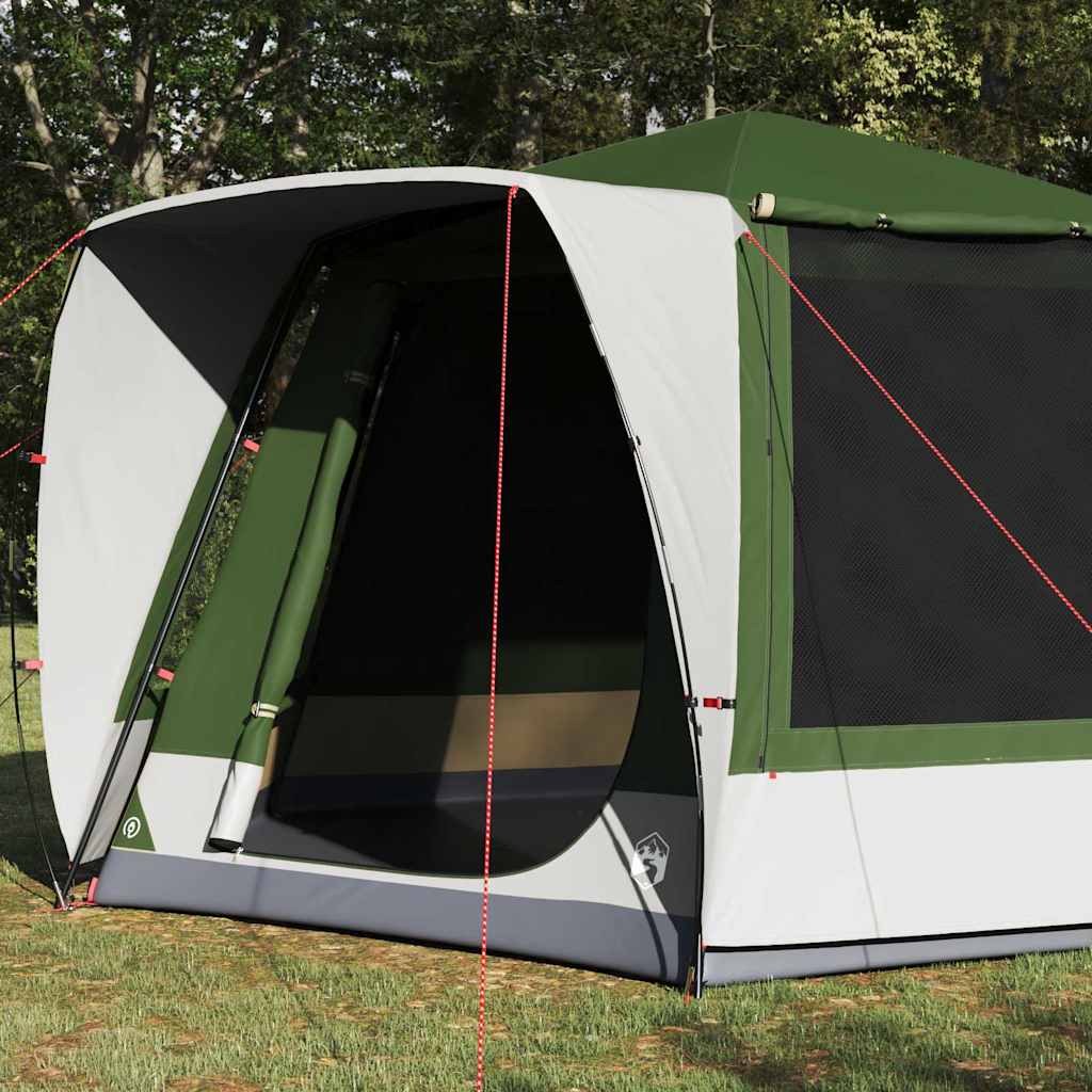 Campingzelt Hütte mit Dach Grün 420 x 420 x 227 cm Polyester