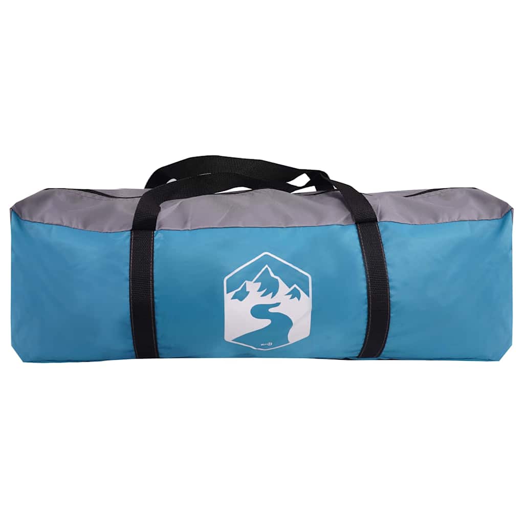 Campingzelt Hütte mit Dach Blau 420 x 420 x 227 cm Polyester
