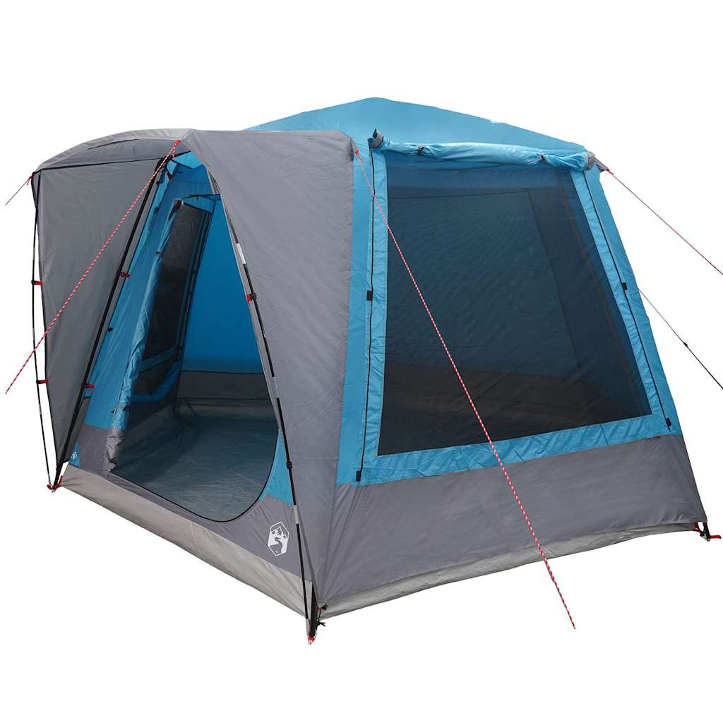 Campingzelt Hütte mit Dach Blau 420 x 420 x 227 cm Polyester