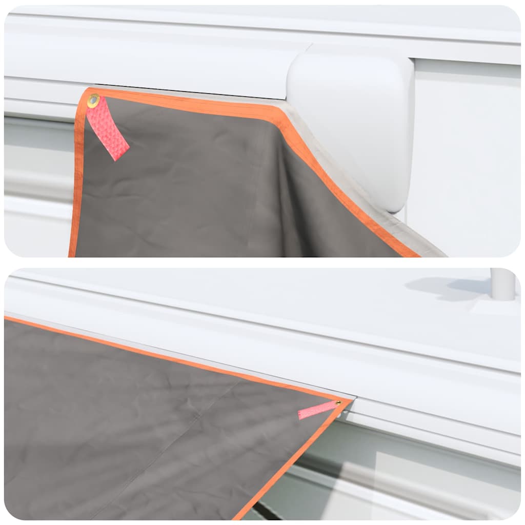 Wasserfeste Plane mit Dach Grau und Orange 240 x 350 cm