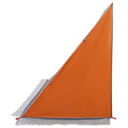 Heckklappenzelt Grau und Orange 190 x 150 x 185 cm Taft