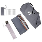 Heckklappenzelt Grau und Orange 285 x 255 x 245 cm Taft