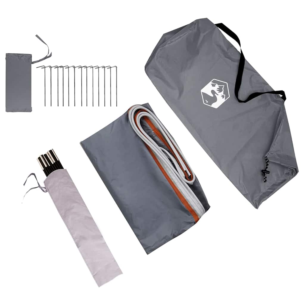 Heckklappenzelt Grau und Orange 285 x 255 x 245 cm Taft