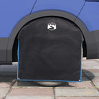 Radkappe Schwarz und Blau 108 x 76 cm Oxford