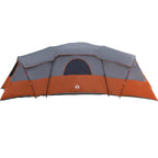 Familienzelt mit Dach Grau und Orange 762 x 655 x 218 cm Taft