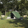 Campingzelt mit Dach mit Speicher Grün 320 x 275 x 190 cm Taft
